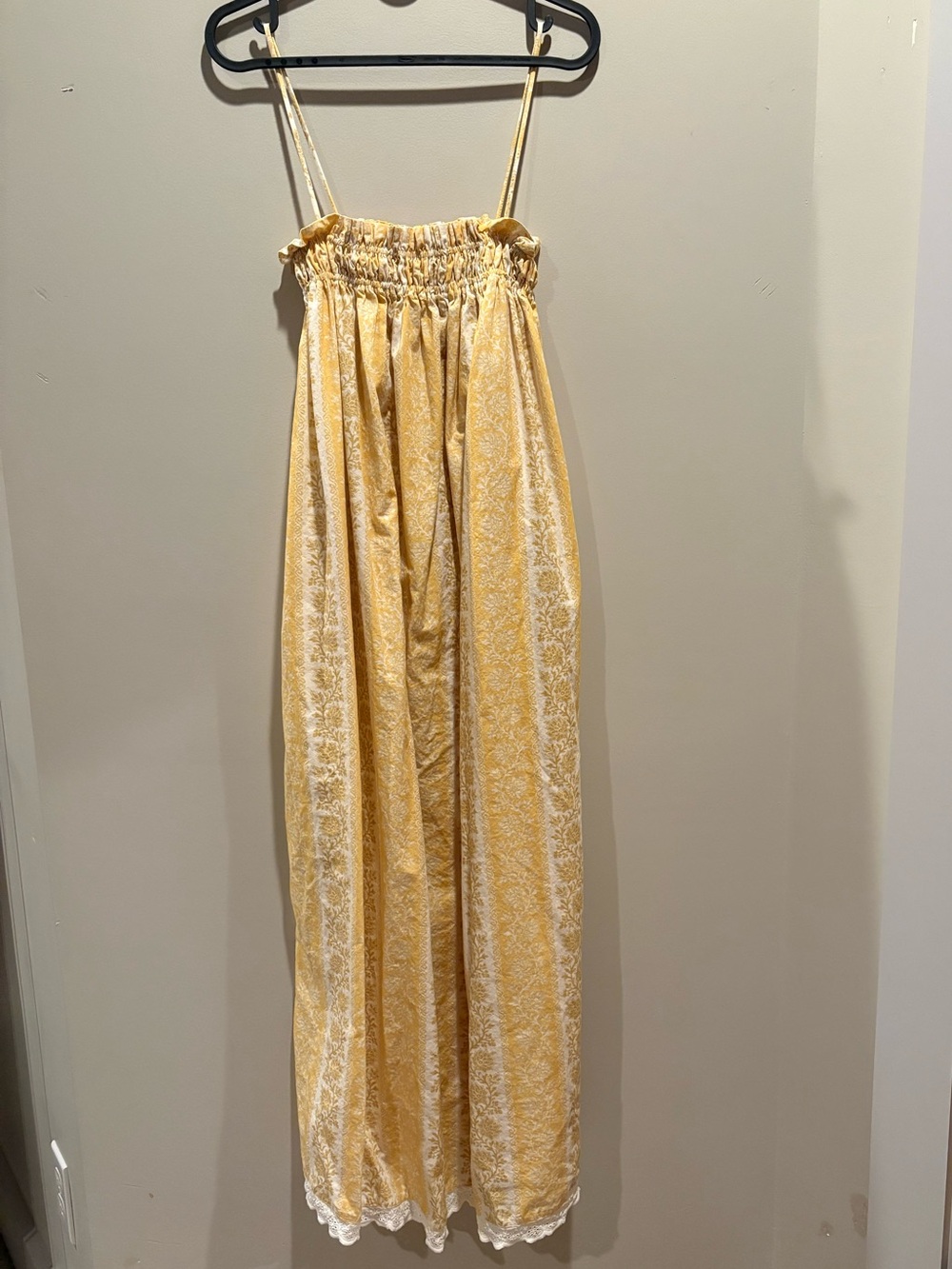 La Maregold Sammy dress in Butter floral stripe - XS